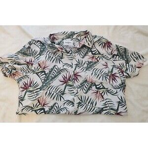 Men's Goodfellow &Co Hawaiian Short Sleeve Button Up W/ Front Pocket Size Large
